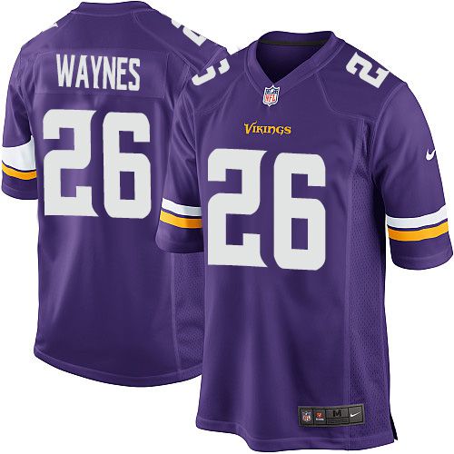 Men Minnesota Vikings 26 Trae Waynes Nike Purple Player Game NFL Jersey